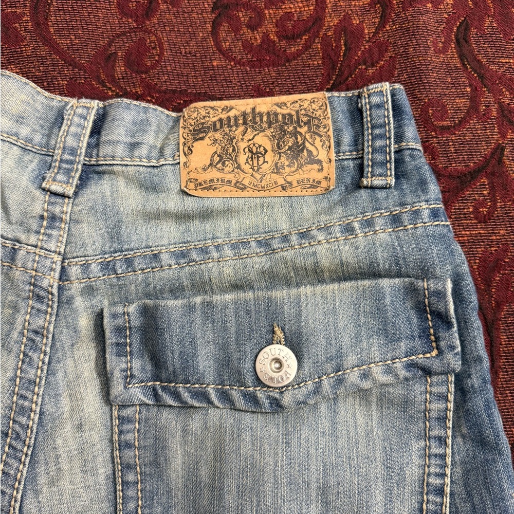 Y2K Southpole Baggy Denim Jean Shorts - Picture 4 of 5